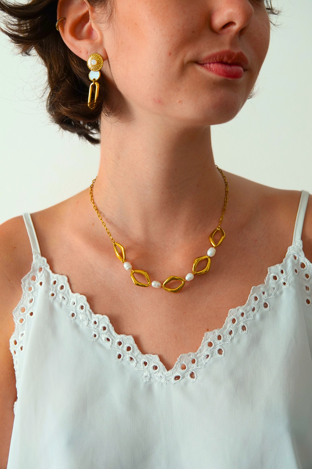 Collier Zoé Perles Eau Douce (Version Symétrique)