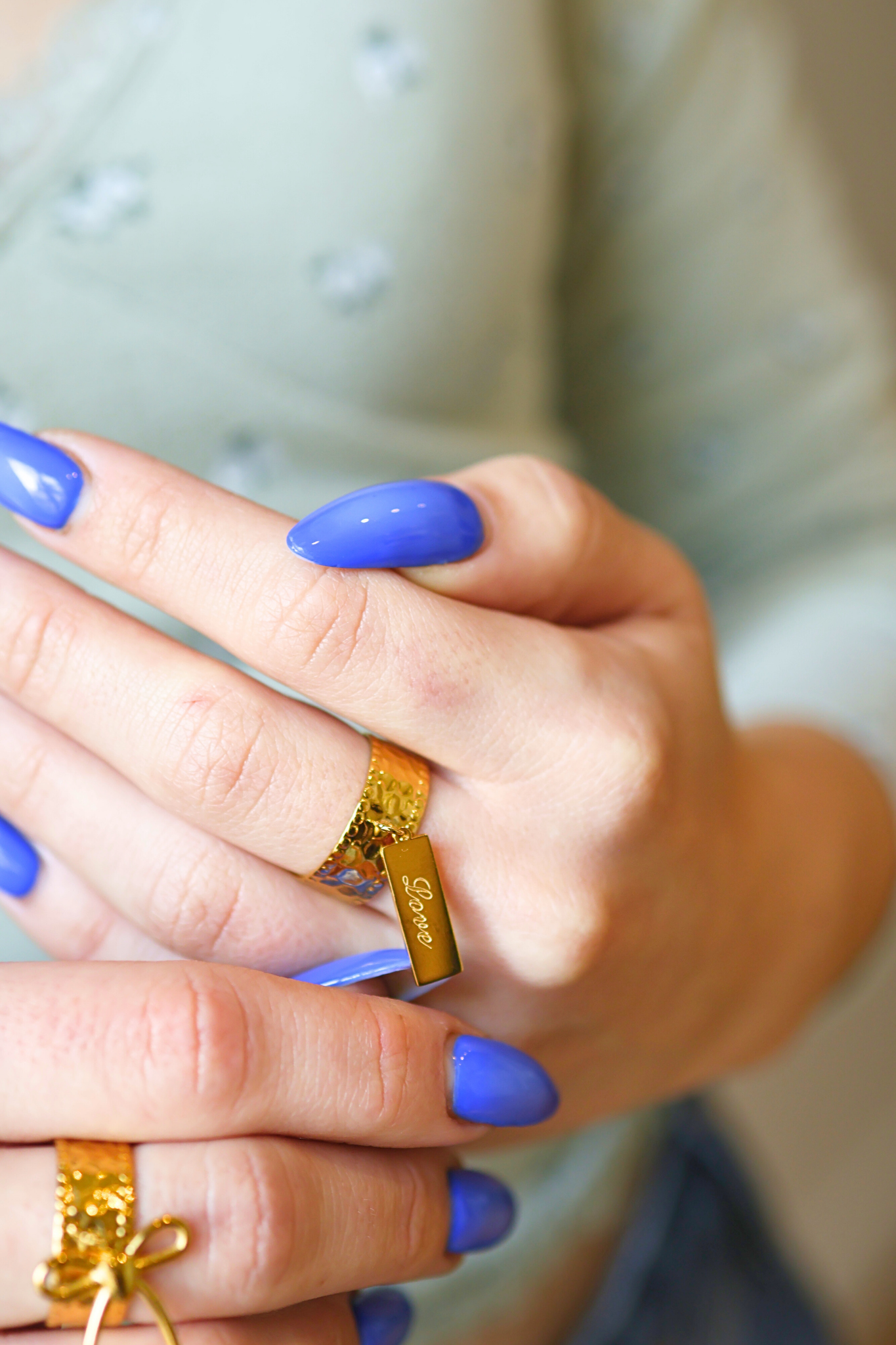 Bague Breloque Gravure Love