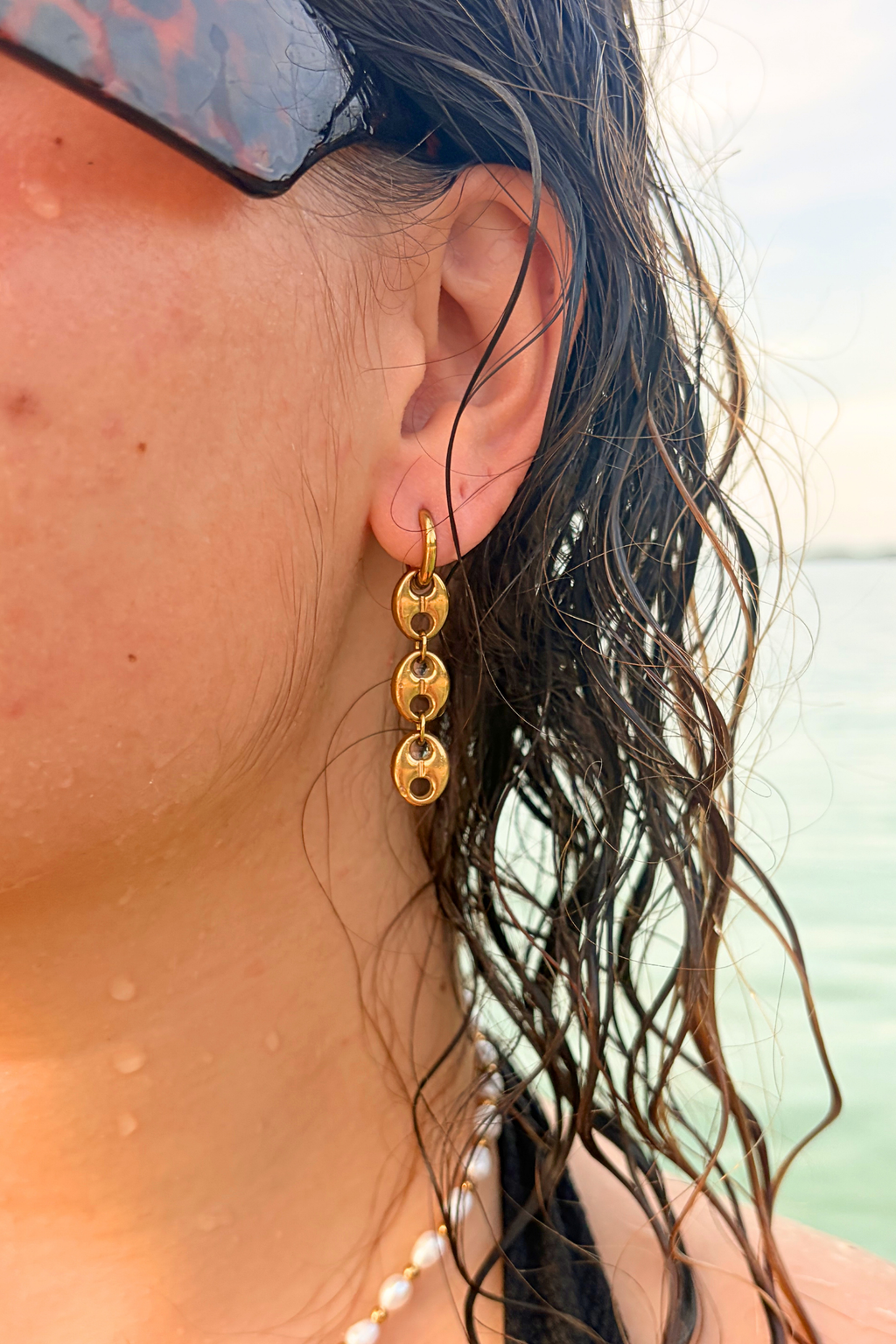 Boucles d'Oreilles Grain de Café