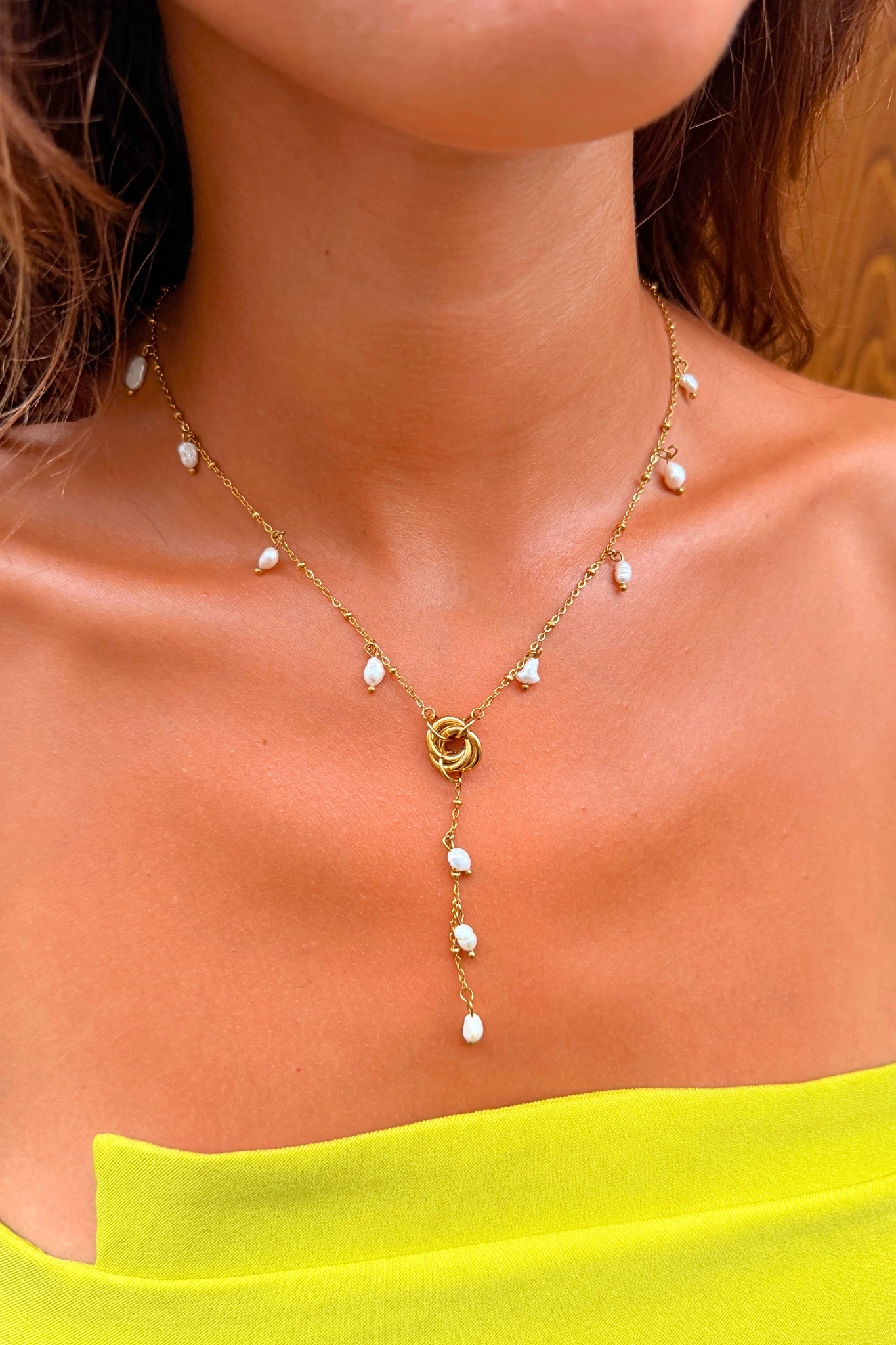 Collier Emmy Perles Eau Douce (Pendant)