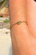 Bracelet Grain de Café Doré