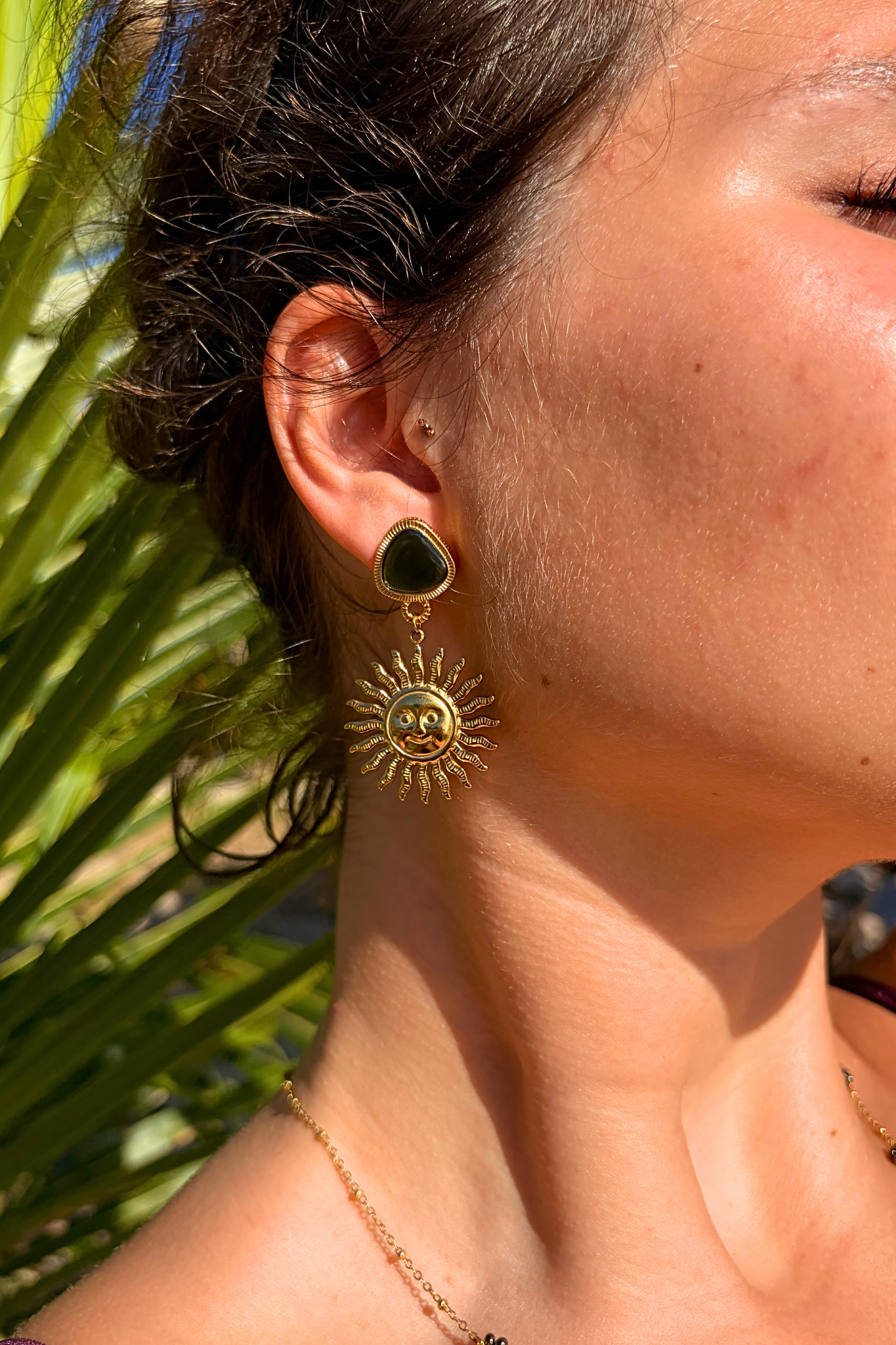Boucles d'Oreilles Gaïa Soleil
