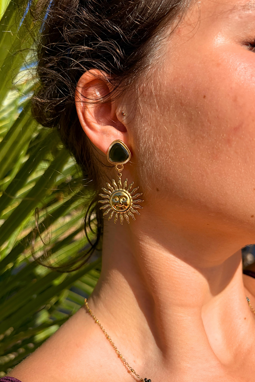 Boucles d'Oreilles Gaïa Soleil