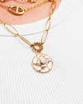 Collier Camélia Blanche