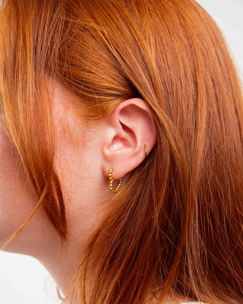 Anneaux Coeurs Dorés