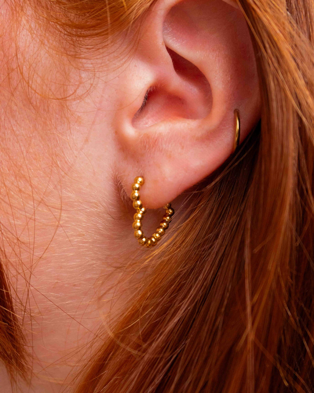 Anneaux Coeurs Dorés