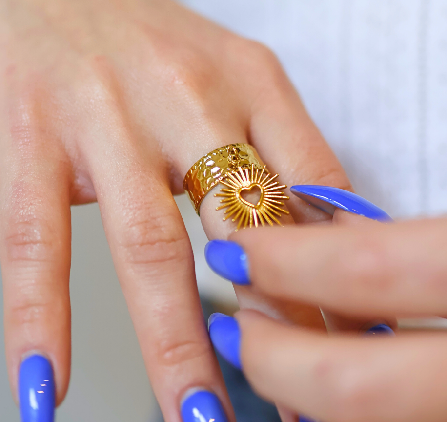 Bague Breloque Coeur Ex-Voto