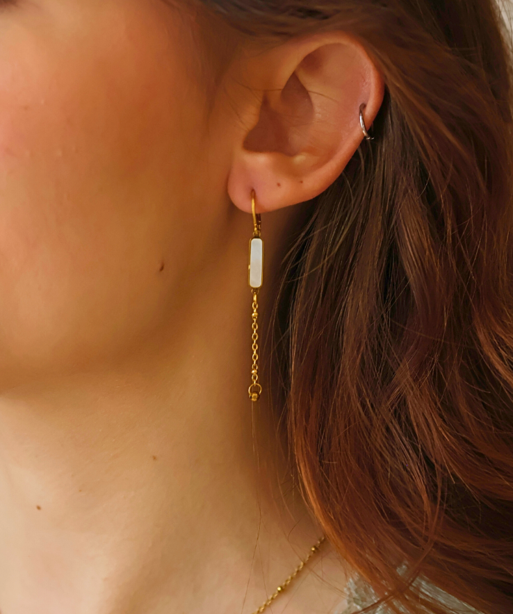 Boucles d'Oreilles Oréa en Nacres