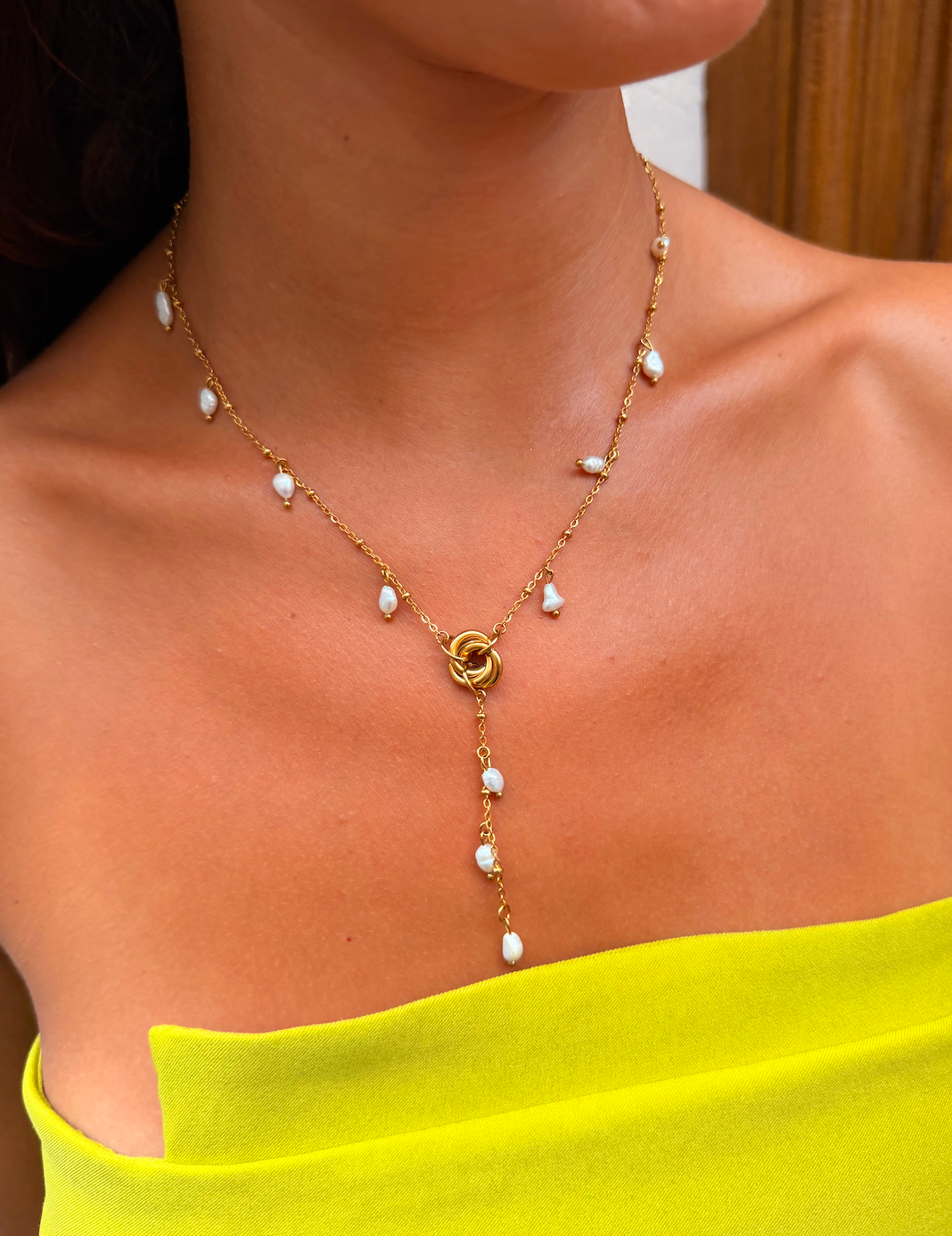 Collier Emmy Perles Eau Douce (Pendant)