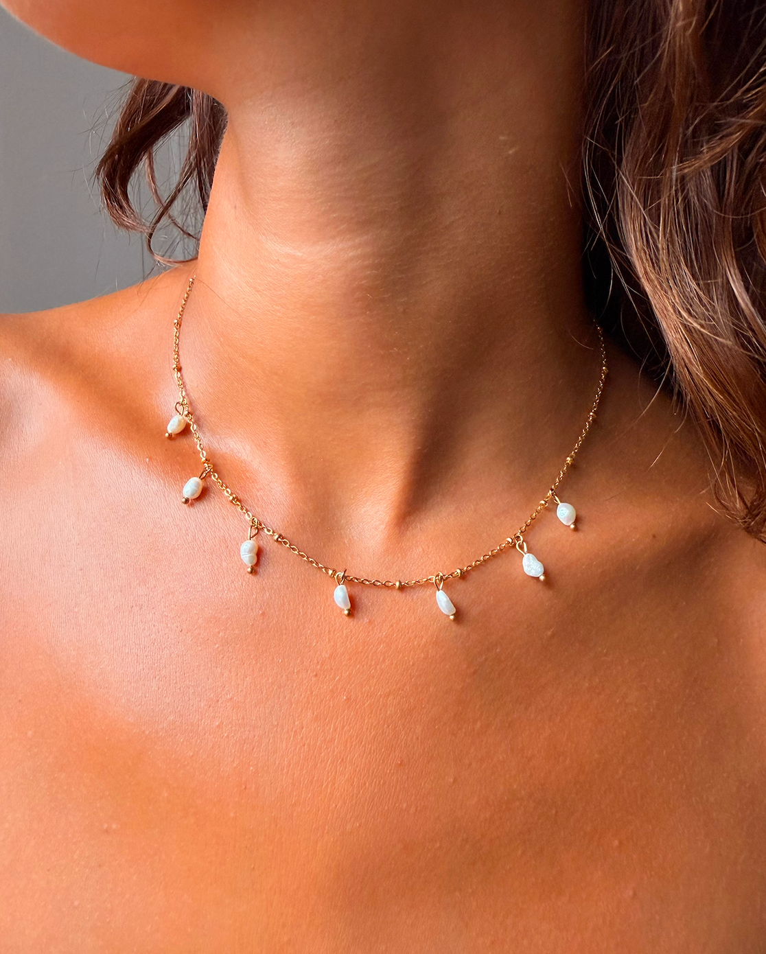 Collier Emmy Perles Eau Douce (Version Classique)