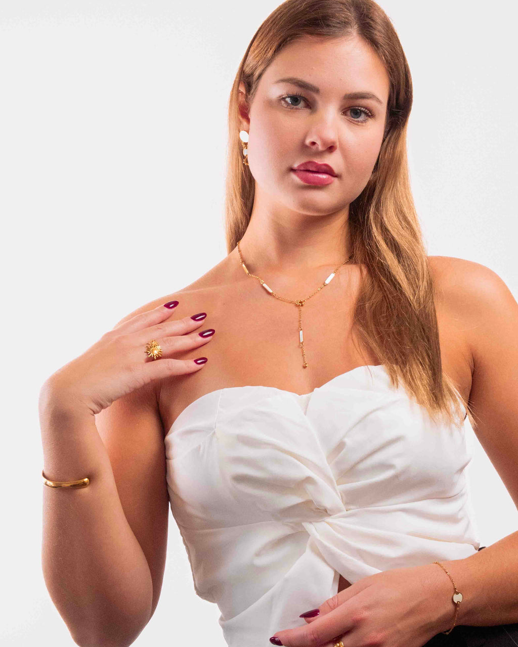 Collier Aurora en Nacres Doré