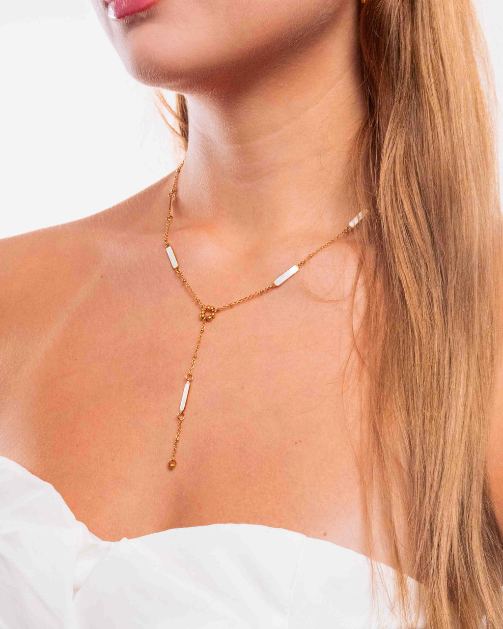 Collier Aurora en Nacres Doré