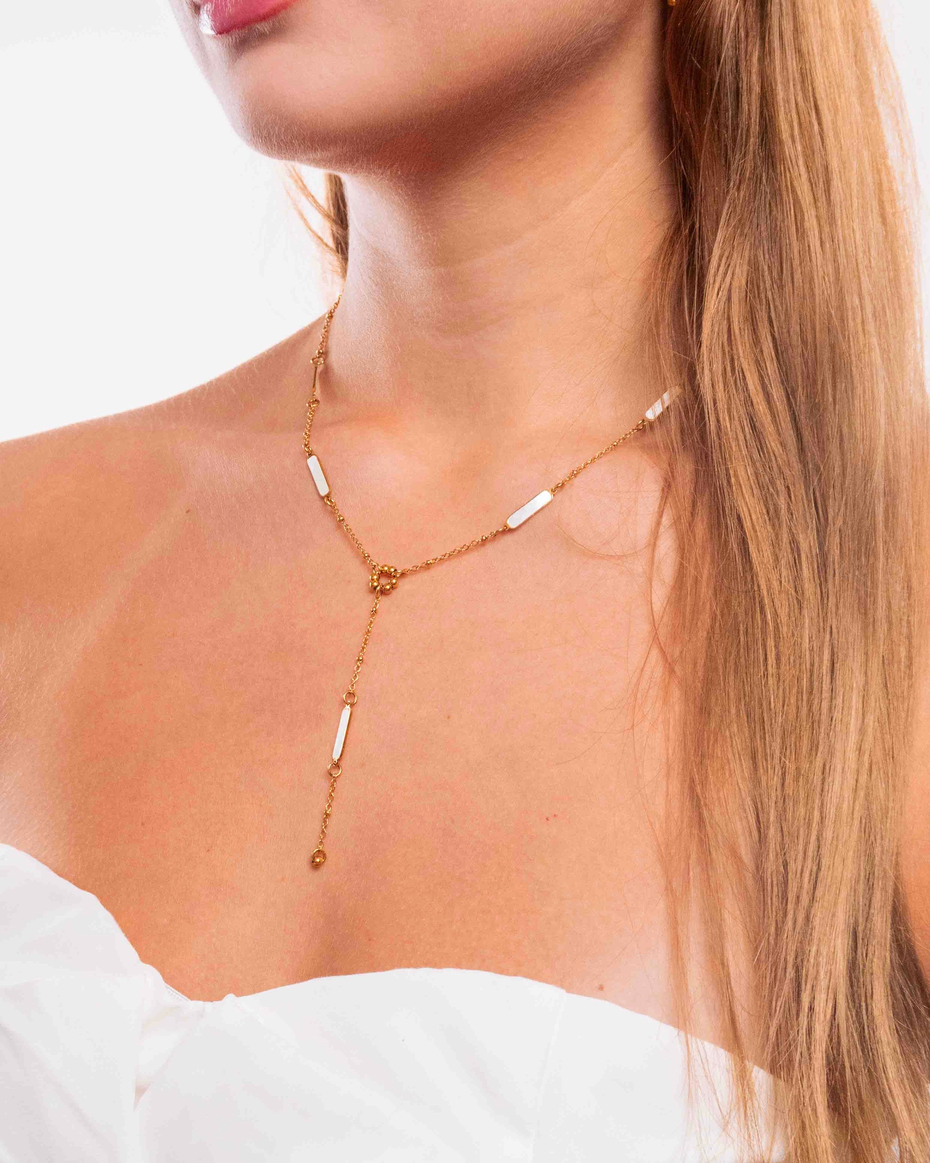 Collier Aurora en Nacres Doré