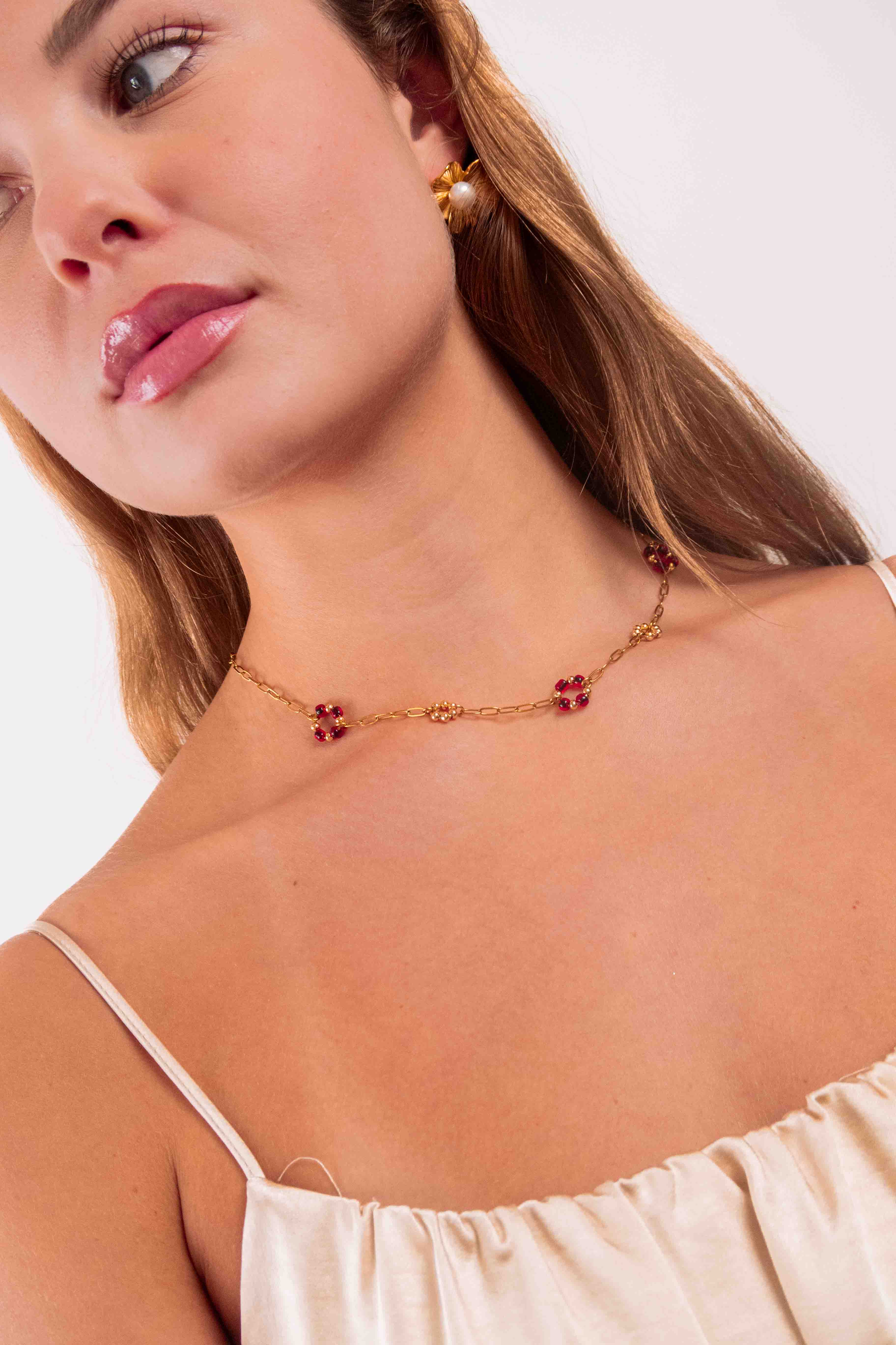 Collier Summer Stella Rouge