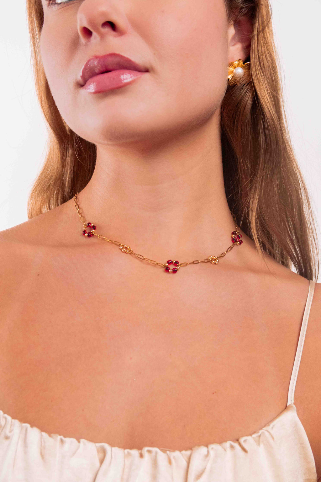 Collier Summer Stella Rouge