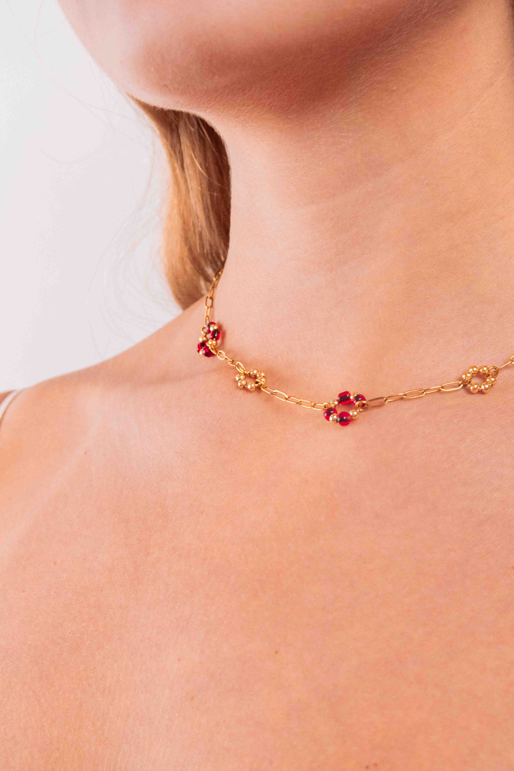 Collier Summer Stella Rouge