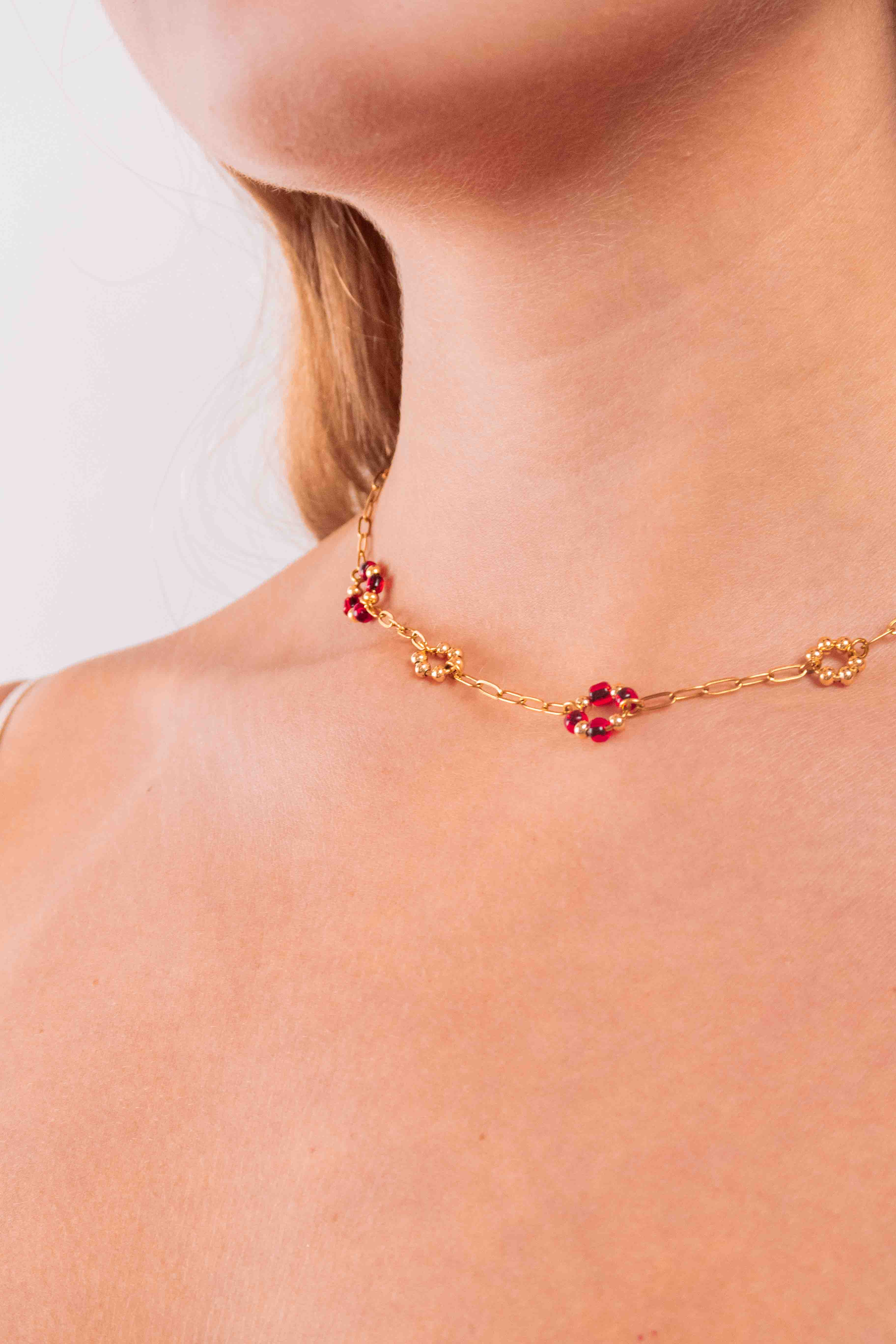 Collier Summer Stella Rouge