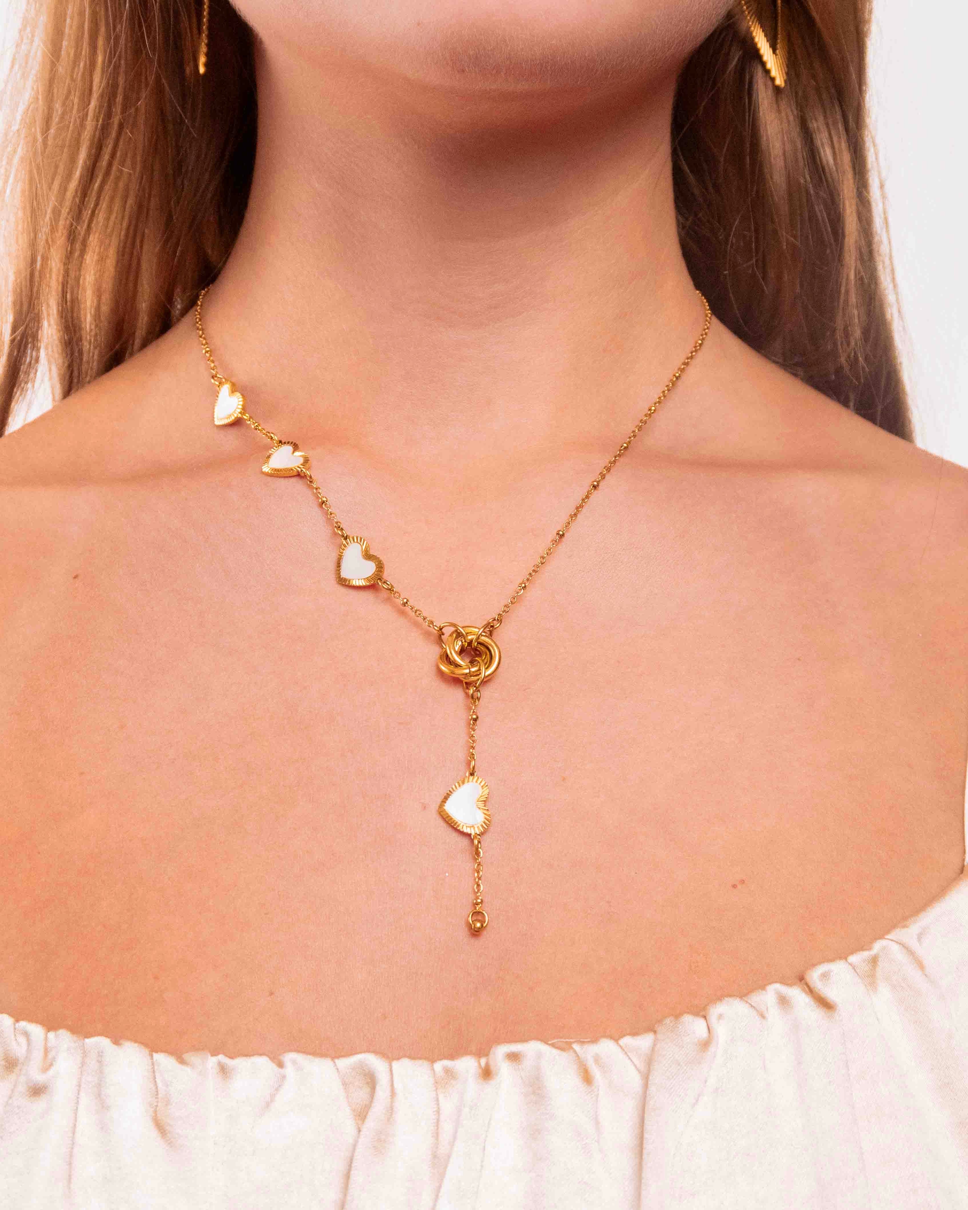 Collier Pluie de Coeurs