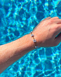 Bracelet Flora Doré Bleu