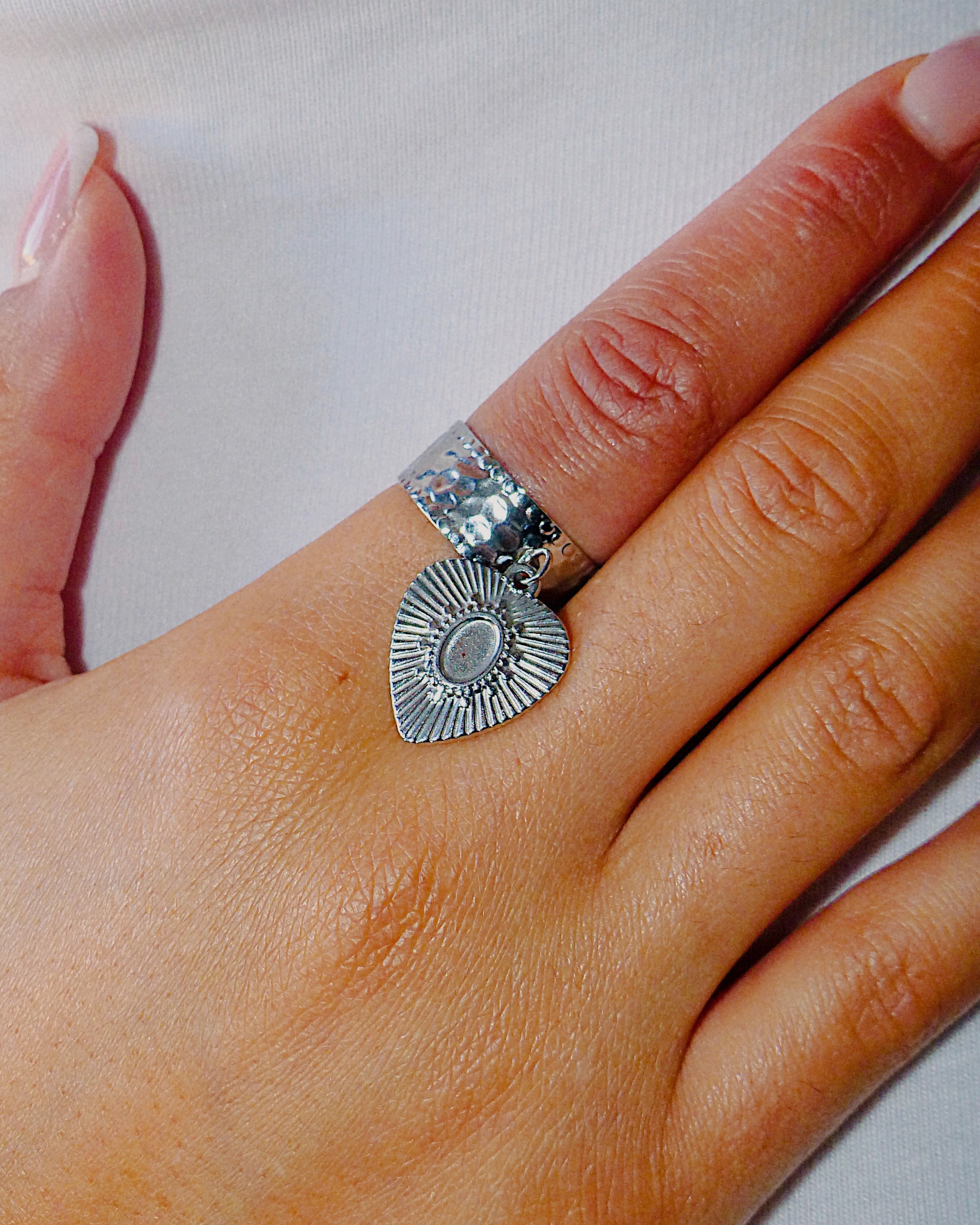 Bague Breloque Love Argenté