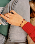 Bracelet Flora Bordeaux
