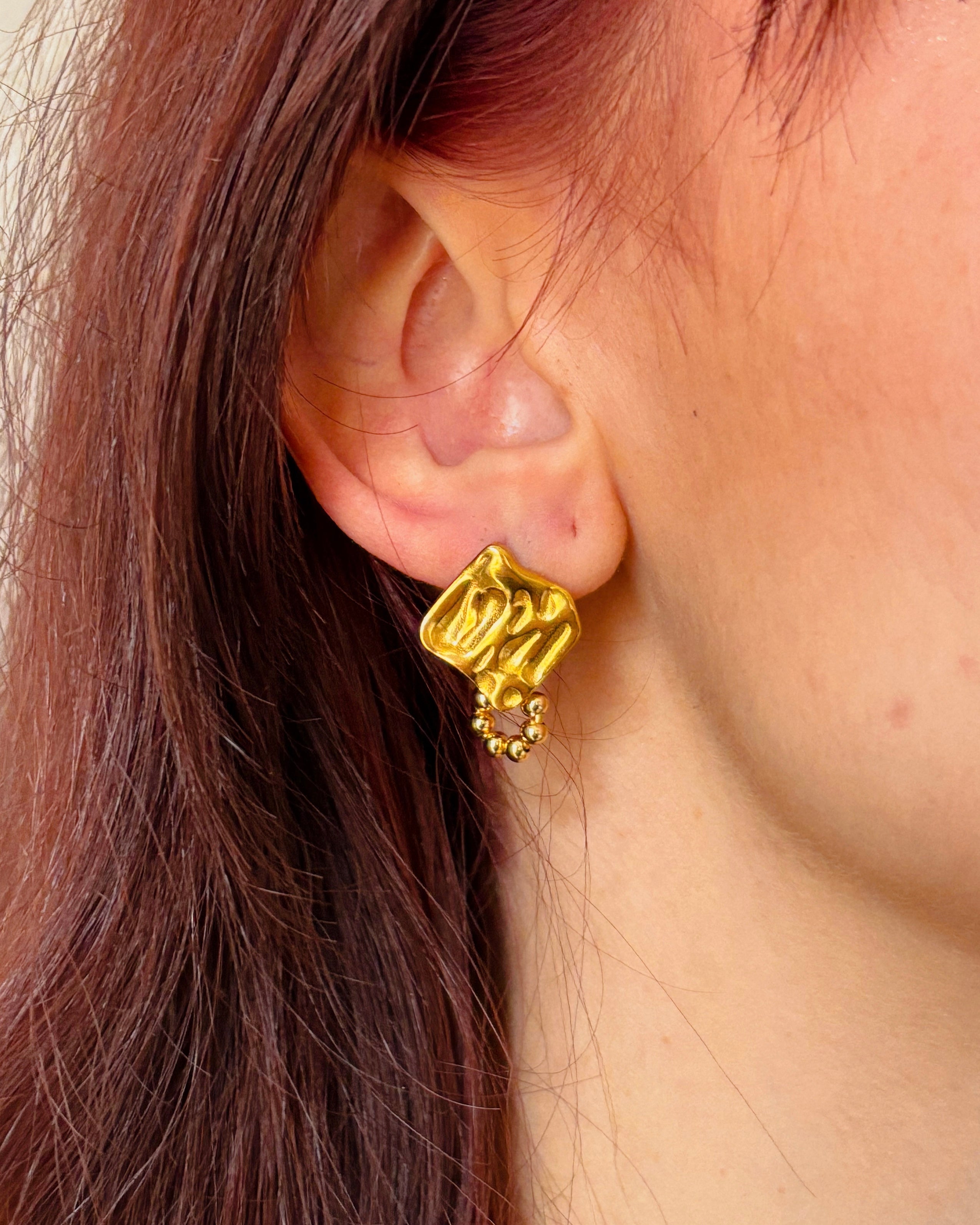 Boucles d'Oreilles Aya Dorées